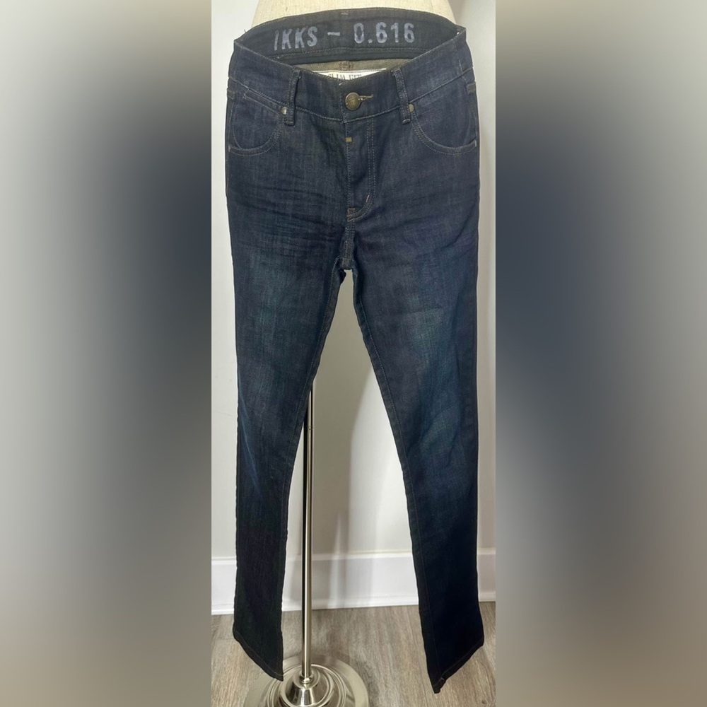 IKKS: Deep Indigo Denim Pants Slim Fit